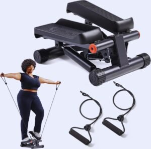 Sunny Health & Fitness Mini Stepper for Home Exercise (300lb Cap.)